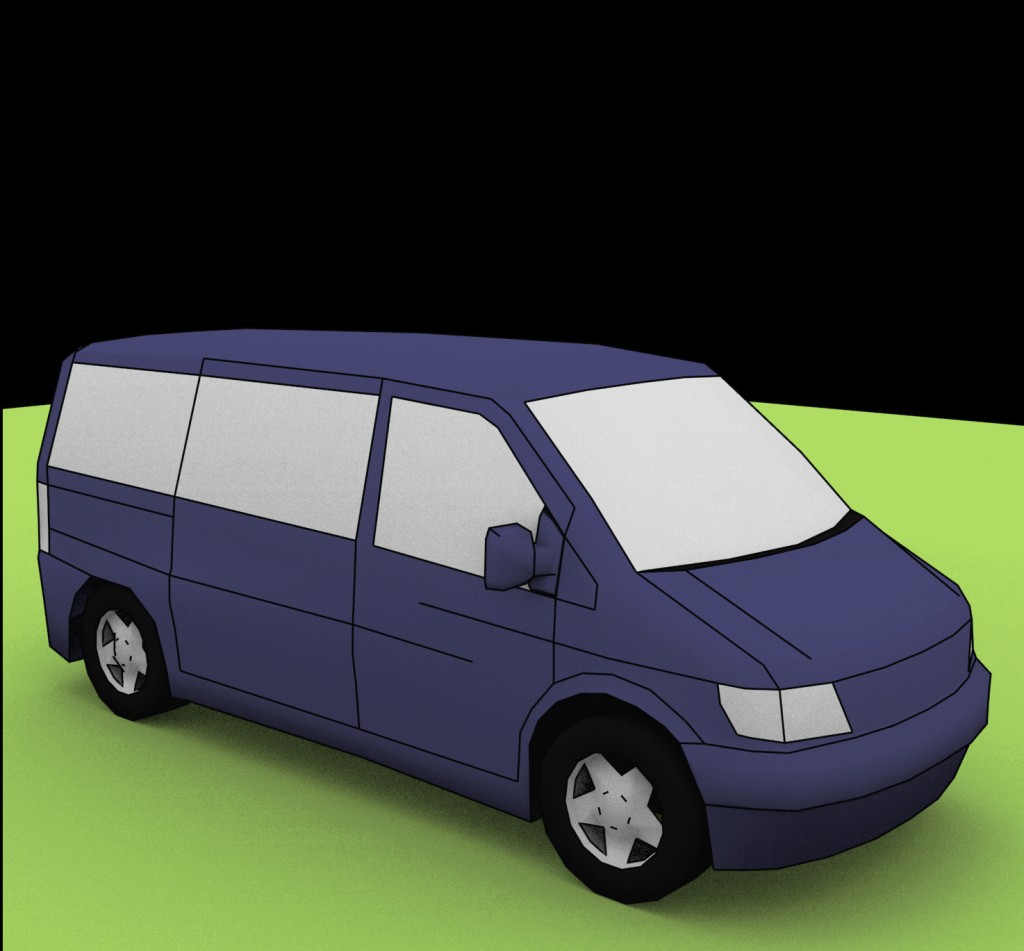 low poly van (MB Vito)  preview image 1